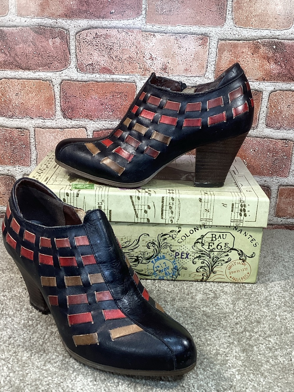 L’Artiste by Spring Step Brillance women’s heel ankle boots size 38 eu size 7.5